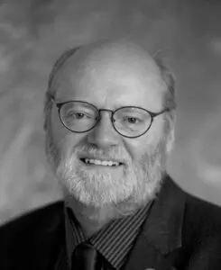 Black and white portrait of ESS Chair, Richard Dixon